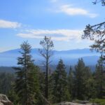 View from halfway up the trail the Maggie's Peak