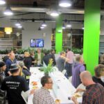 The WordCamp San Diego speakers and sponsors dinner at Comerge